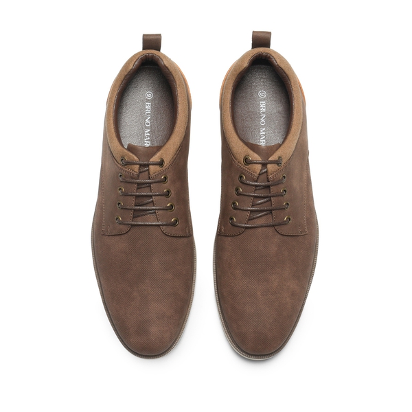 Men's Business Casual Oxford Shoes - BROWN - 4